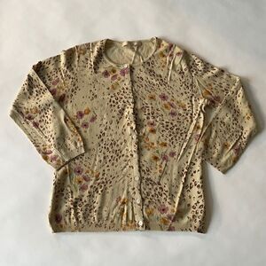 Vintage Floral & Animal Print Cardigan